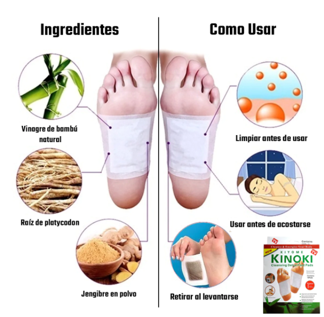 50 Parches KINOKI - Detox para Pies