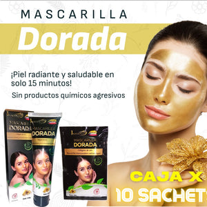 Mascarilla Dorada Colageno Revitalizante