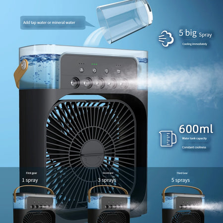 VENTILADOR 3 en 1 - AIRE ACONDICIONADO PORTÁTIL